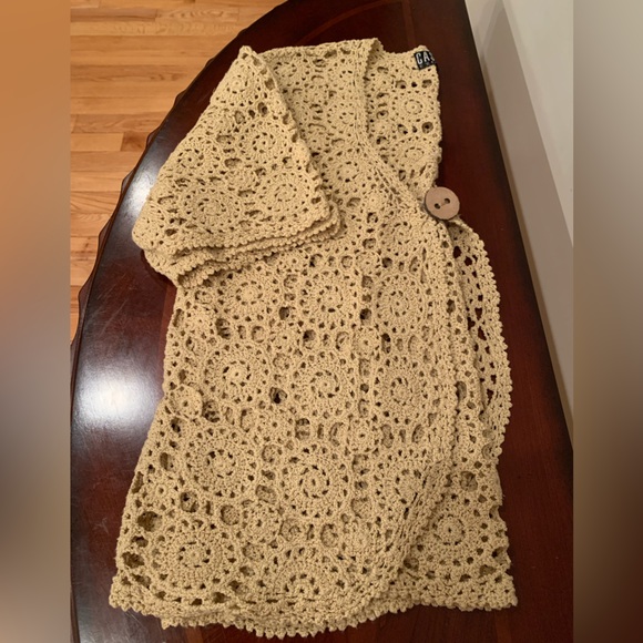 Women's Crochet Sweater by Casamia - Beige - Picture 7 of 10